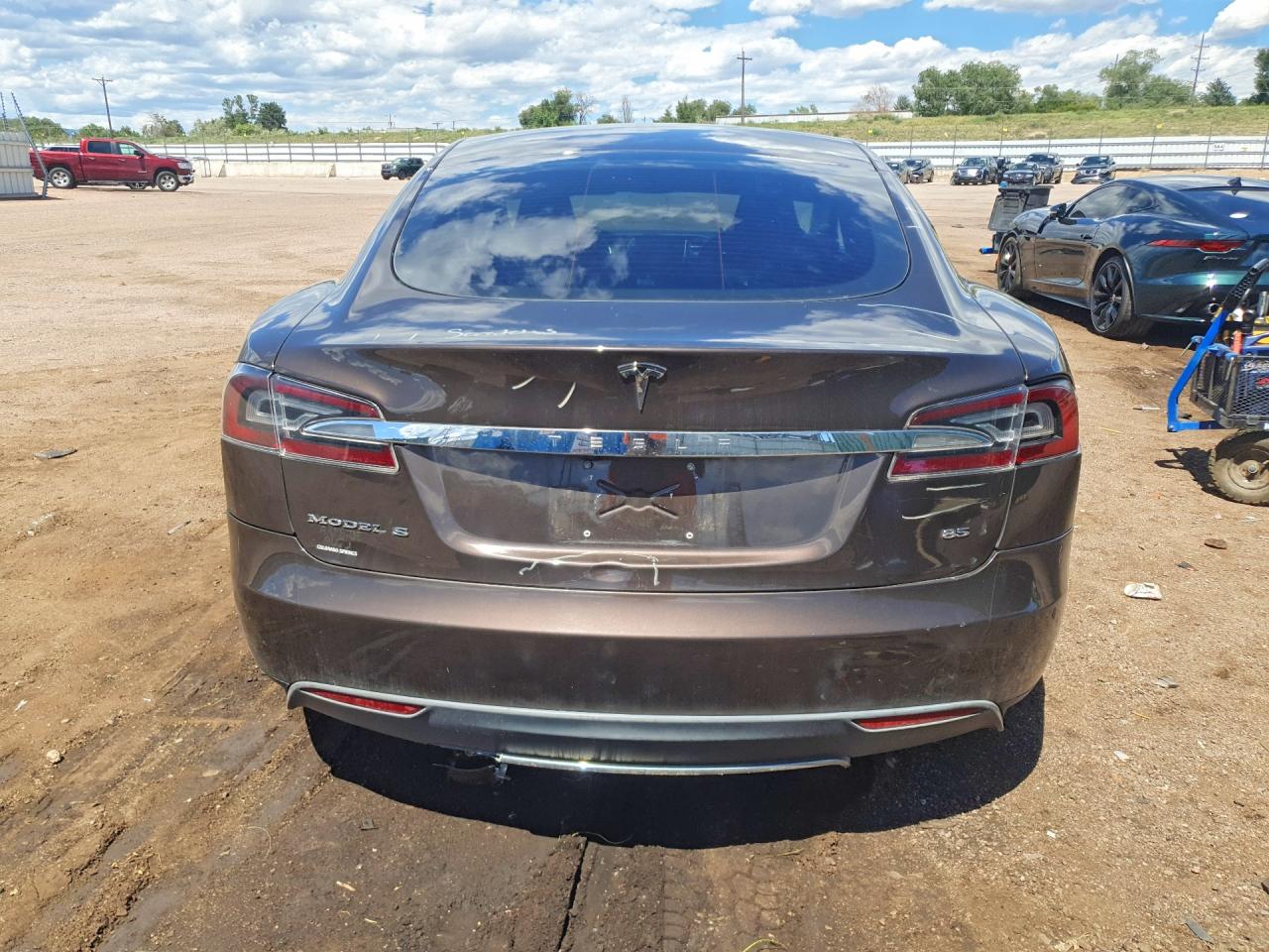 2013 Tesla Model S Brown vin: 5YJSA1DNXDFP06823