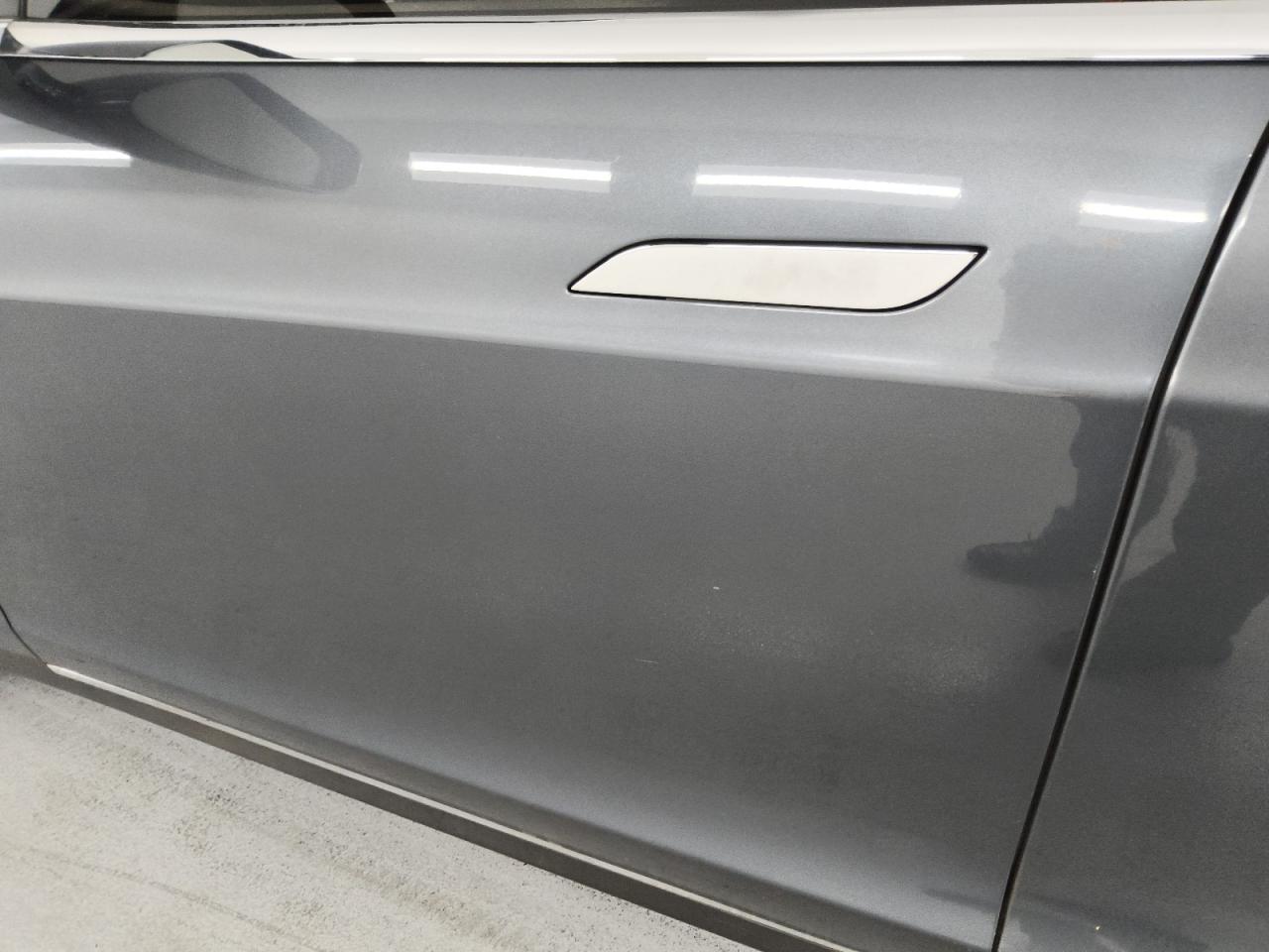 2013 Tesla Model S Gray vin: 5YJSA1DP0DFP16312 Damage: Left Front Door, Heavy Scratch, 2 To 3 Inches