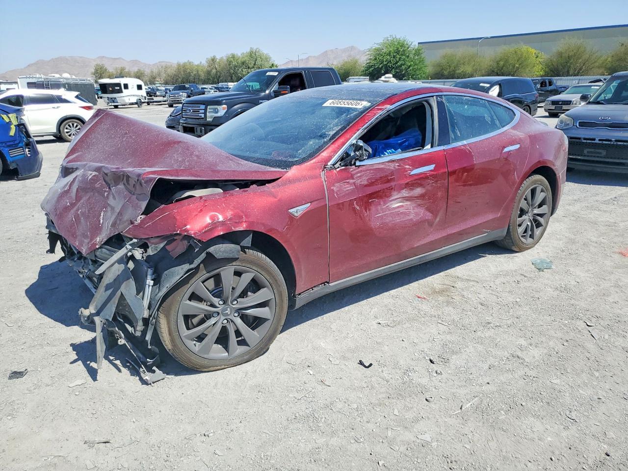 2012 Tesla Model S Red vin: 5YJSA1DP1CFS00085