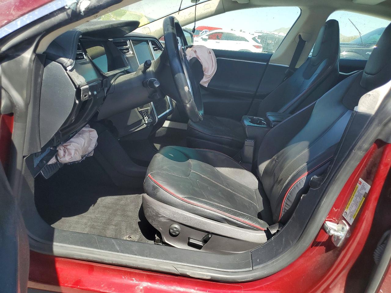 2012 Tesla Model S Red vin: 5YJSA1DP1CFS00085