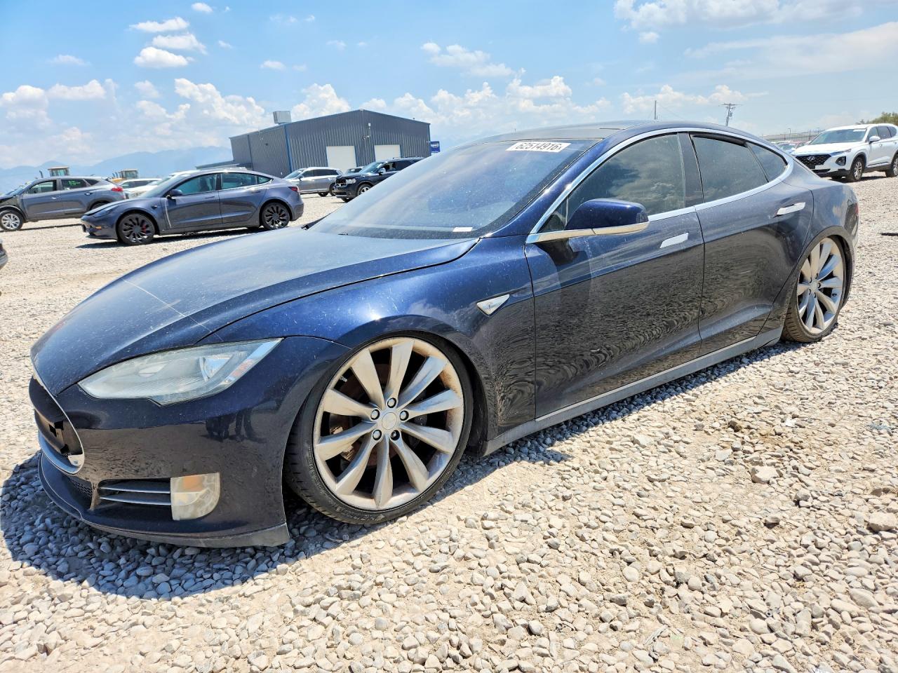 2013 Tesla Model S Синий vin: 5YJSA1DP1DFP06274