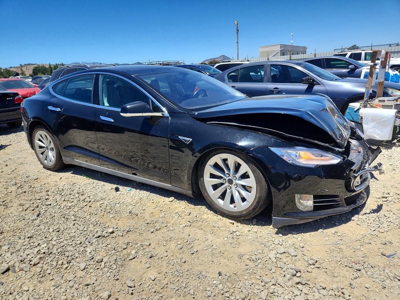 2013 Tesla Model S Black vin: 5YJSA1DP2DFP26016