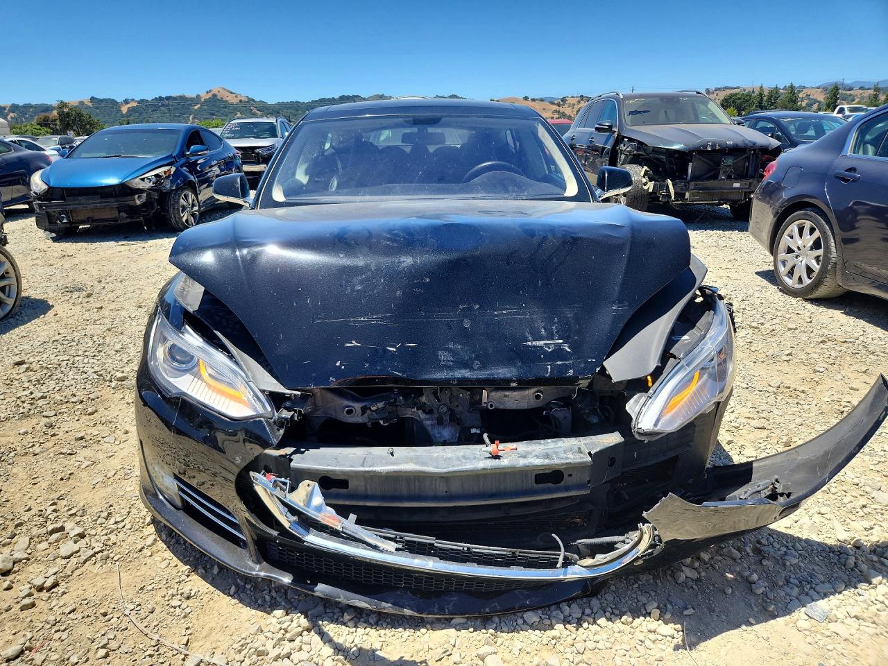 2013 Tesla Model S Black vin: 5YJSA1DP2DFP26016