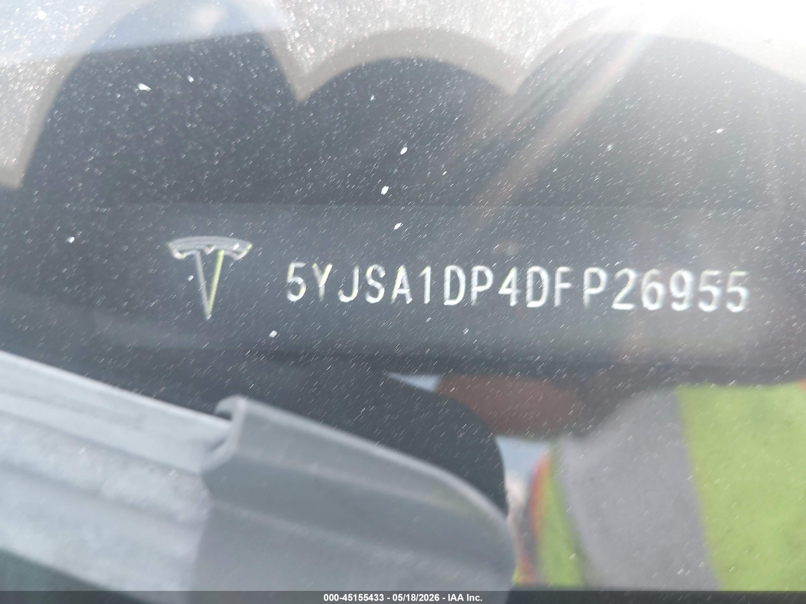 2013 Tesla Model S Performance Black vin: 5YJSA1DP4DFP26955