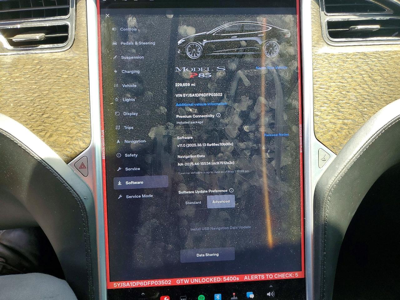 2013 Tesla Model S Charcoal vin: 5YJSA1DP6DFP03502