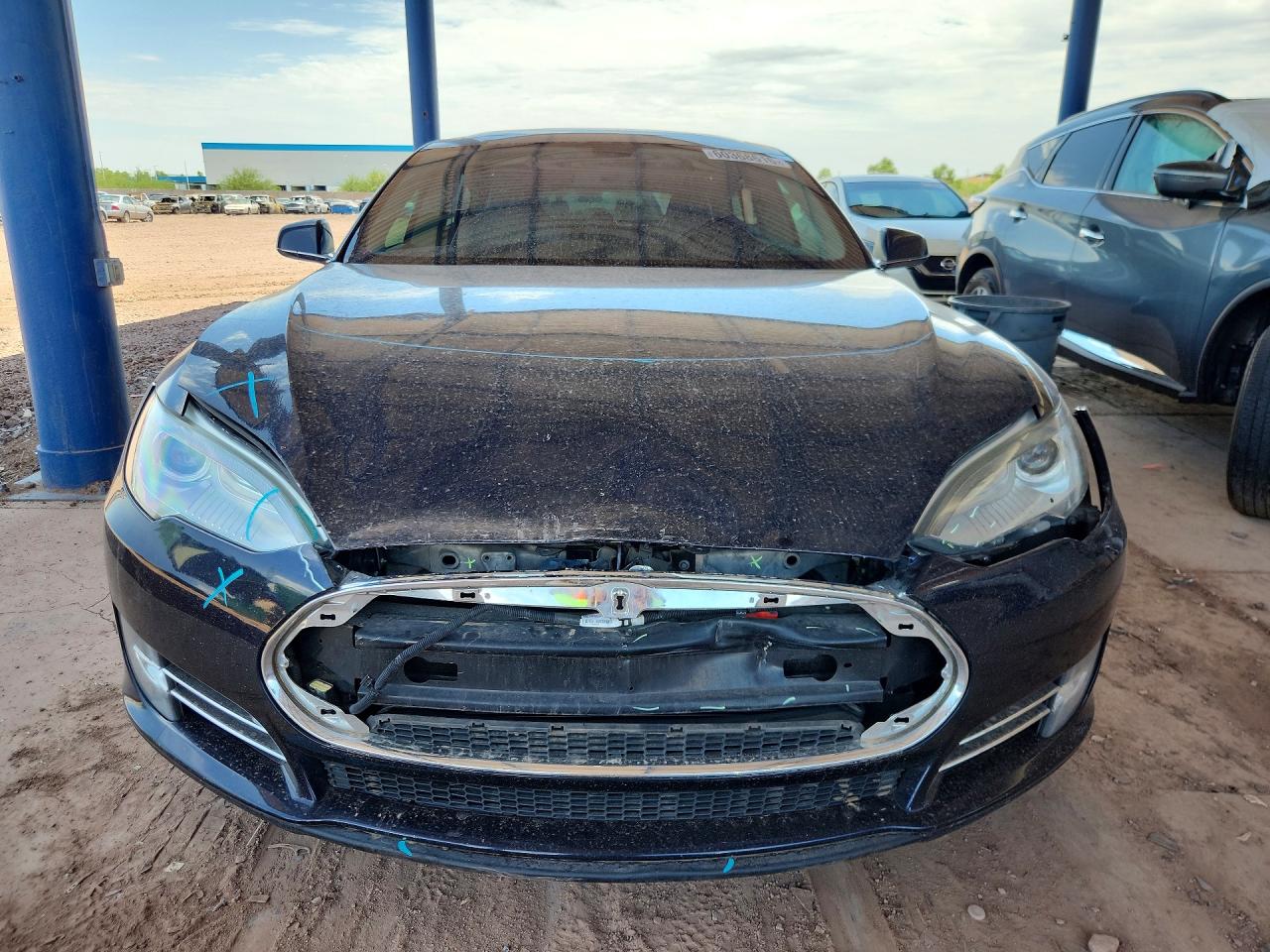 2013 Tesla Model S Blue vin: 5YJSA1DP6DFP04598