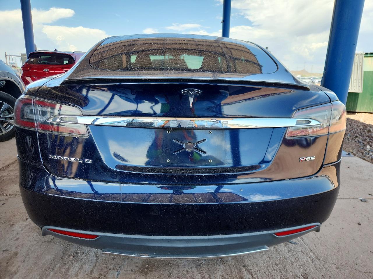 2013 Tesla Model S Blue vin: 5YJSA1DP6DFP04598