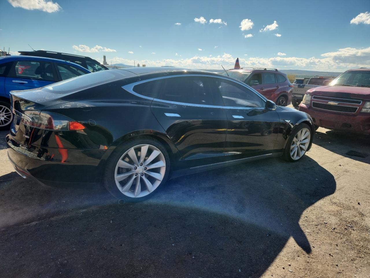 2013 Tesla Model S Black vin: 5YJSA1DP6DFP22647