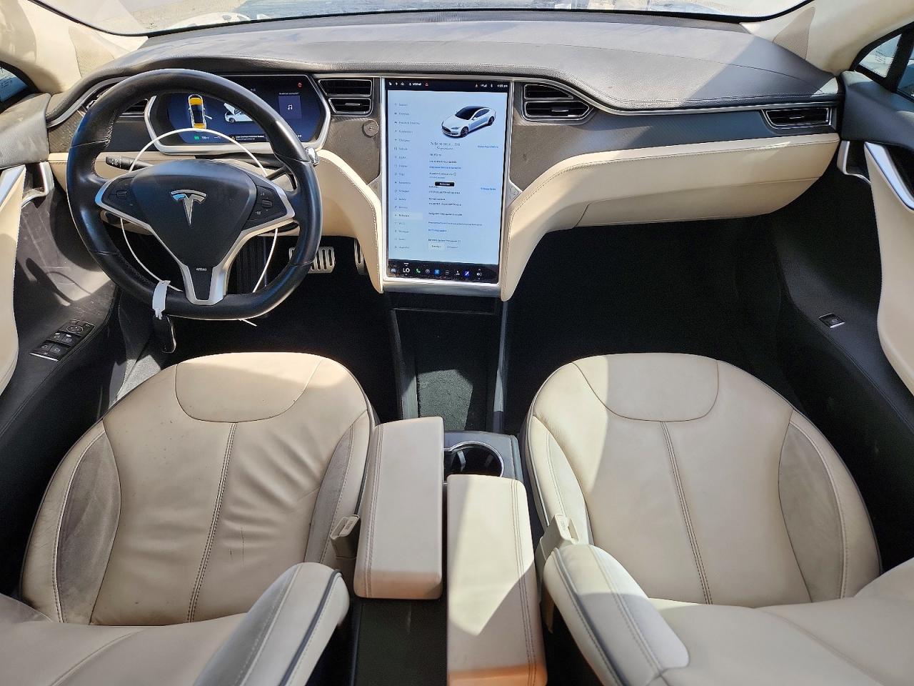 2012 Tesla Model S White vin: 5YJSA1DP8CFS01024