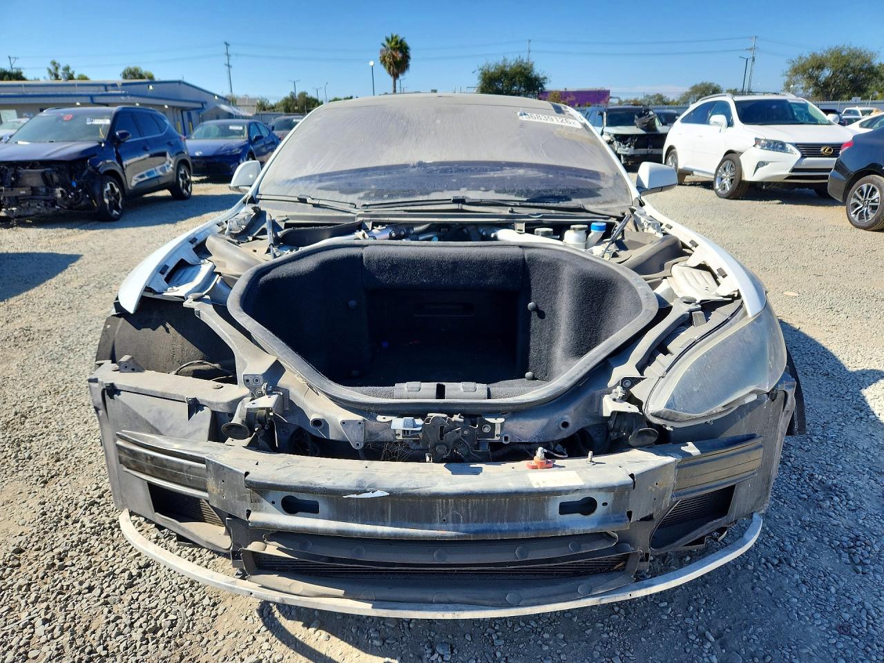 2012 Tesla Model S White vin: 5YJSA1DP8CFS01024