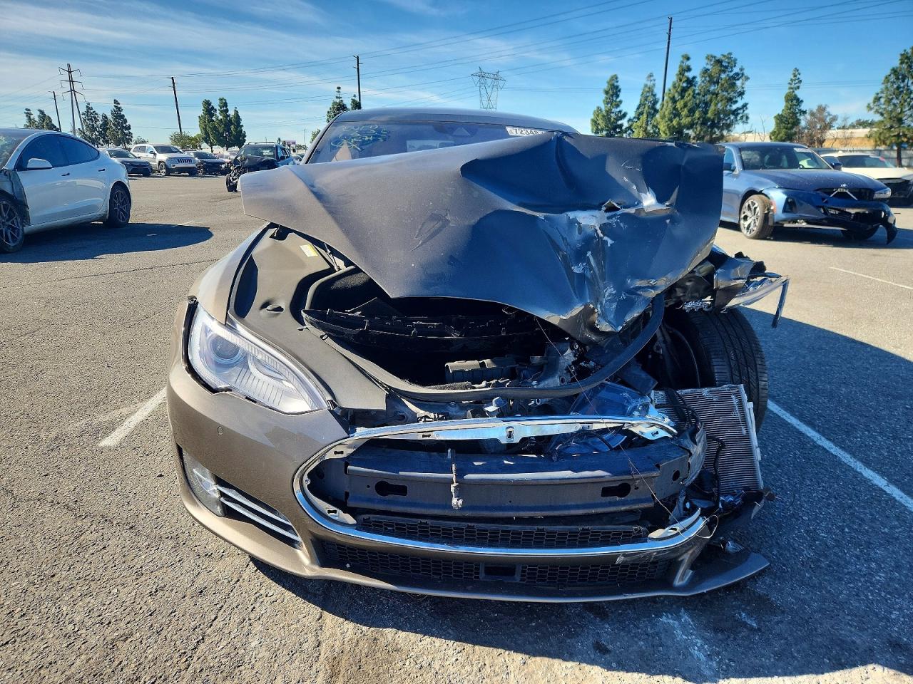 2015 Tesla Model S Tan vin: 5YJSA1E13FF109690