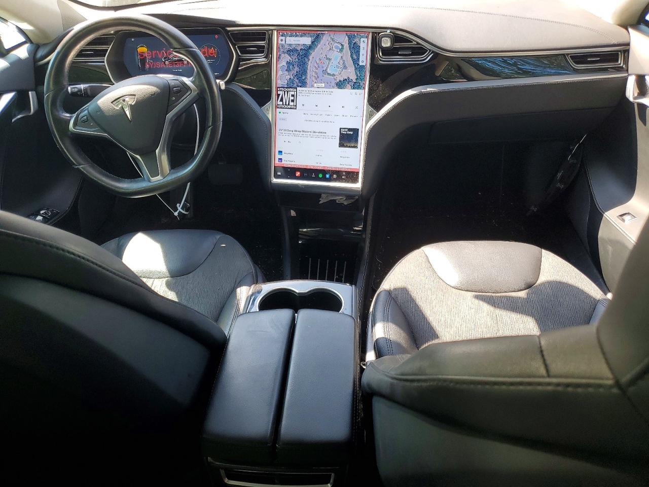 2015 Tesla Model S Black vin: 5YJSA1E13FF113013