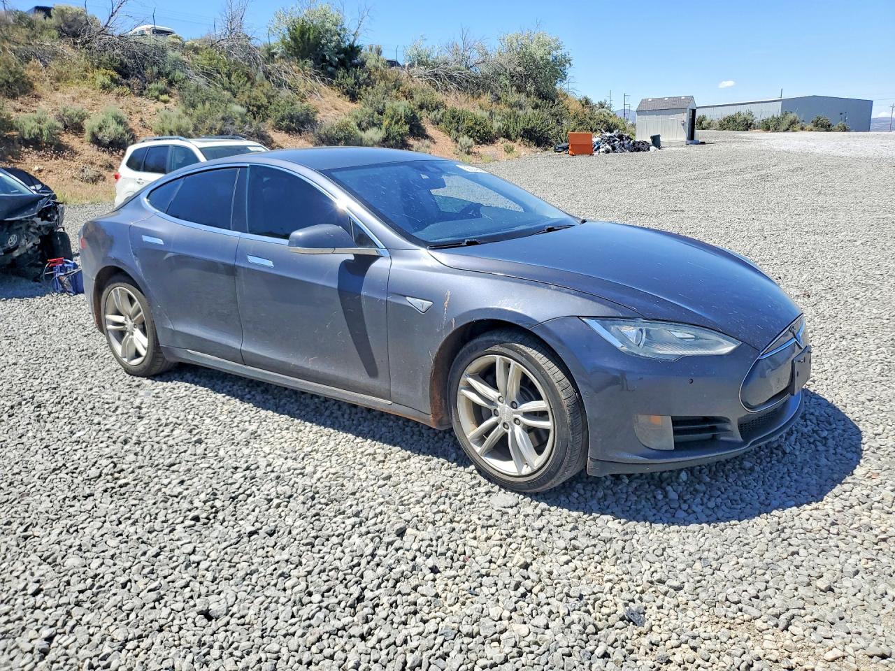2015 Tesla Model S Charcoal vin: 5YJSA1E14FF112906