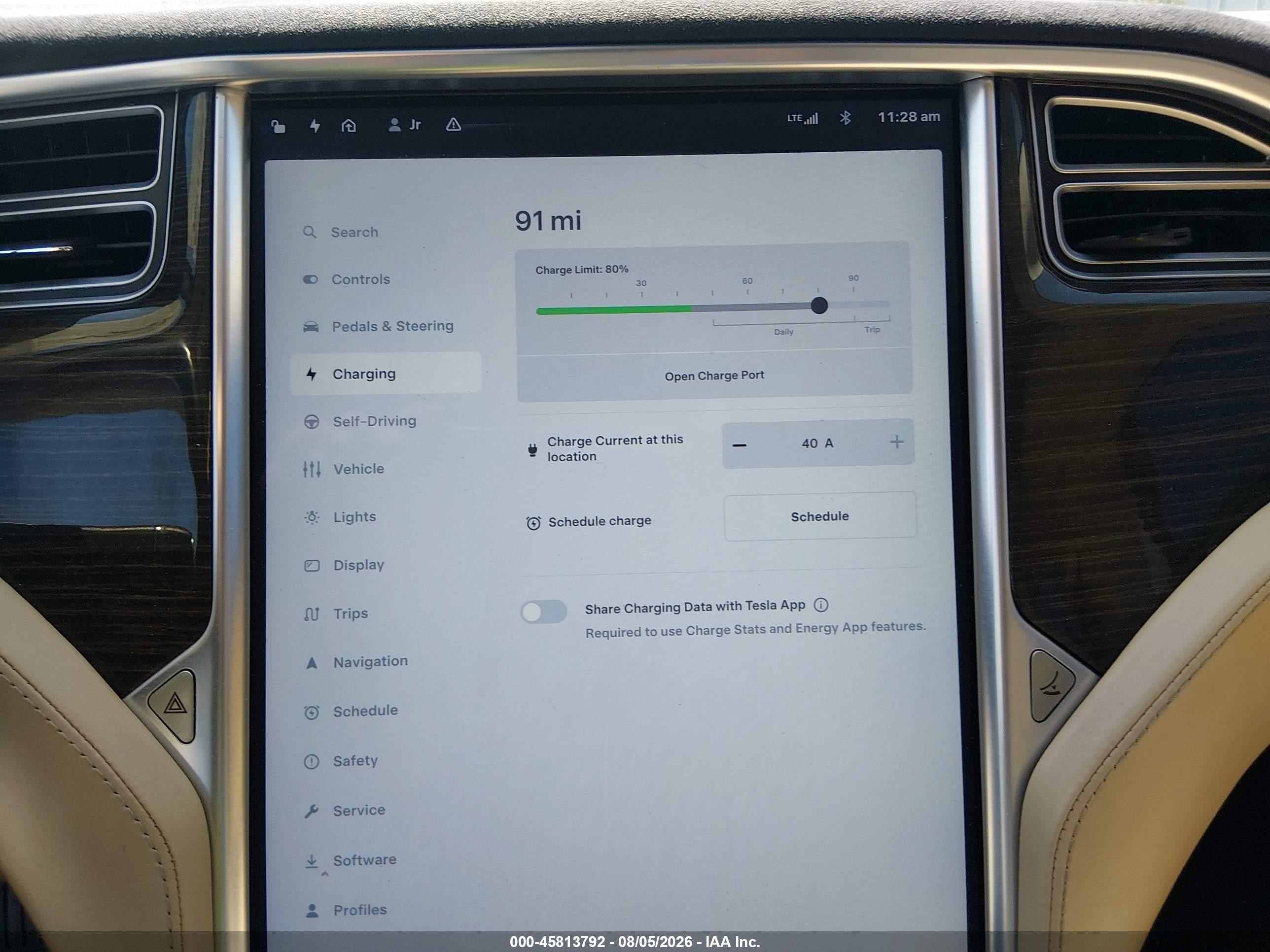 2015 Tesla Model S 60/70/85 Blue vin: 5YJSA1E15FF113885