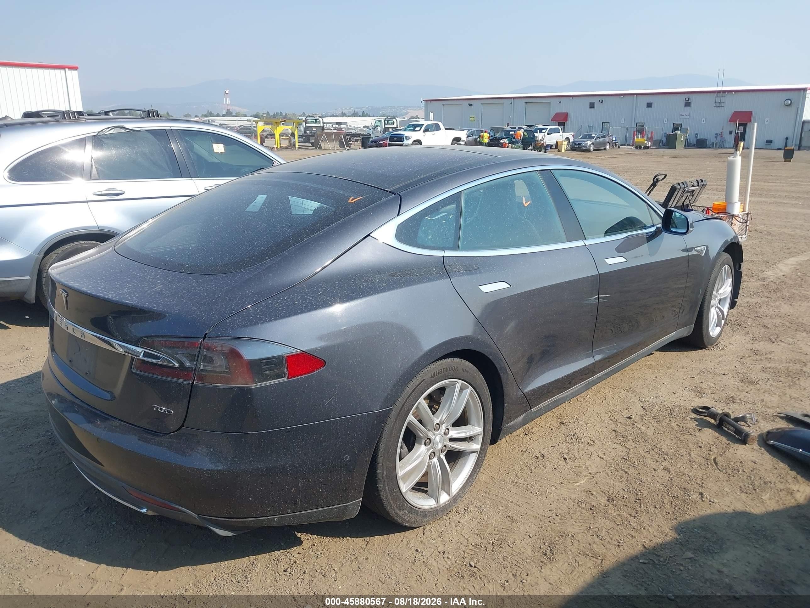 2015 Tesla Model S 70d/85d/p85d Gray vin: 5YJSA1E21FF118669