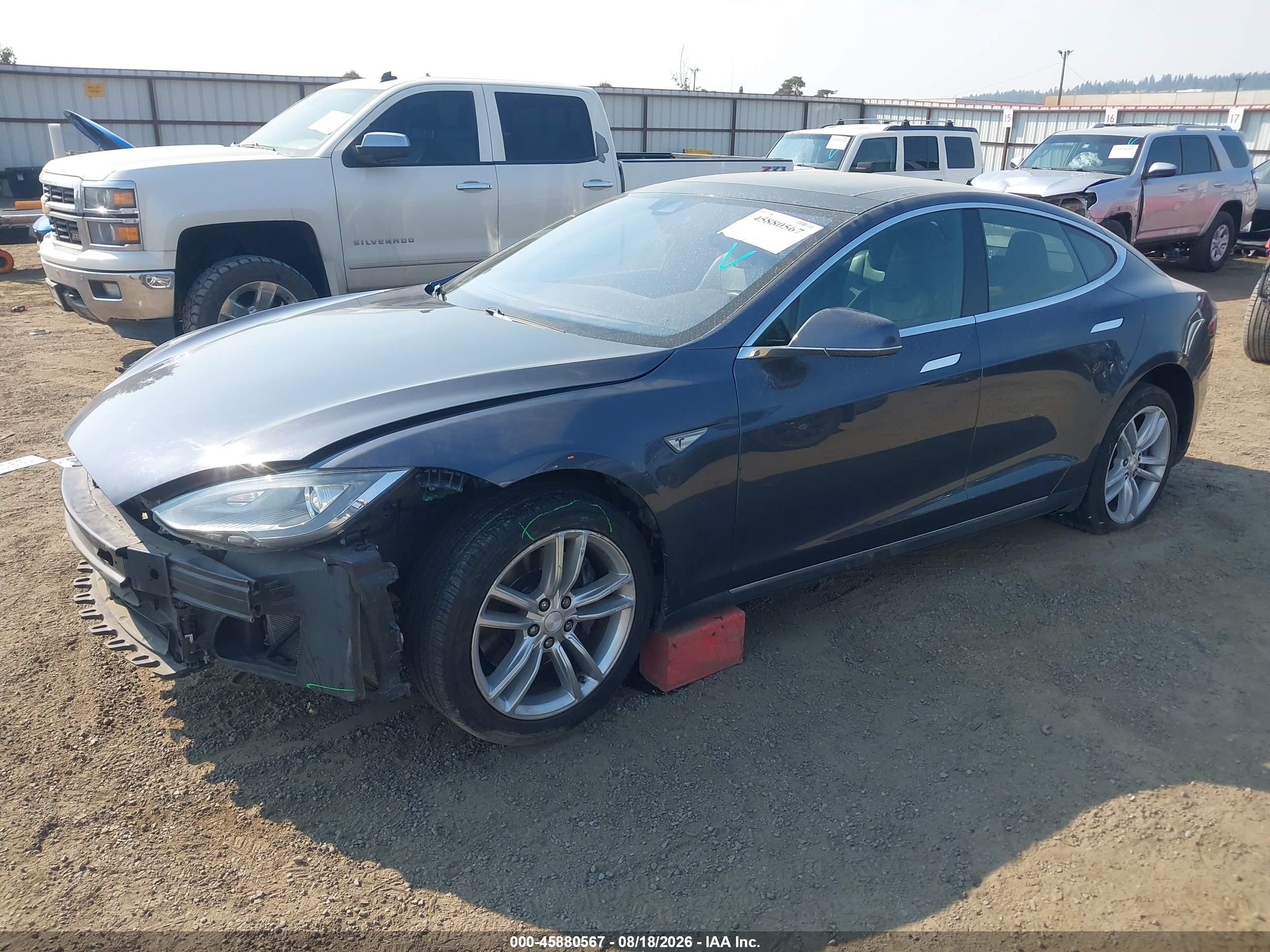 2015 Tesla Model S 70d/85d/p85d Gray vin: 5YJSA1E21FF118669
