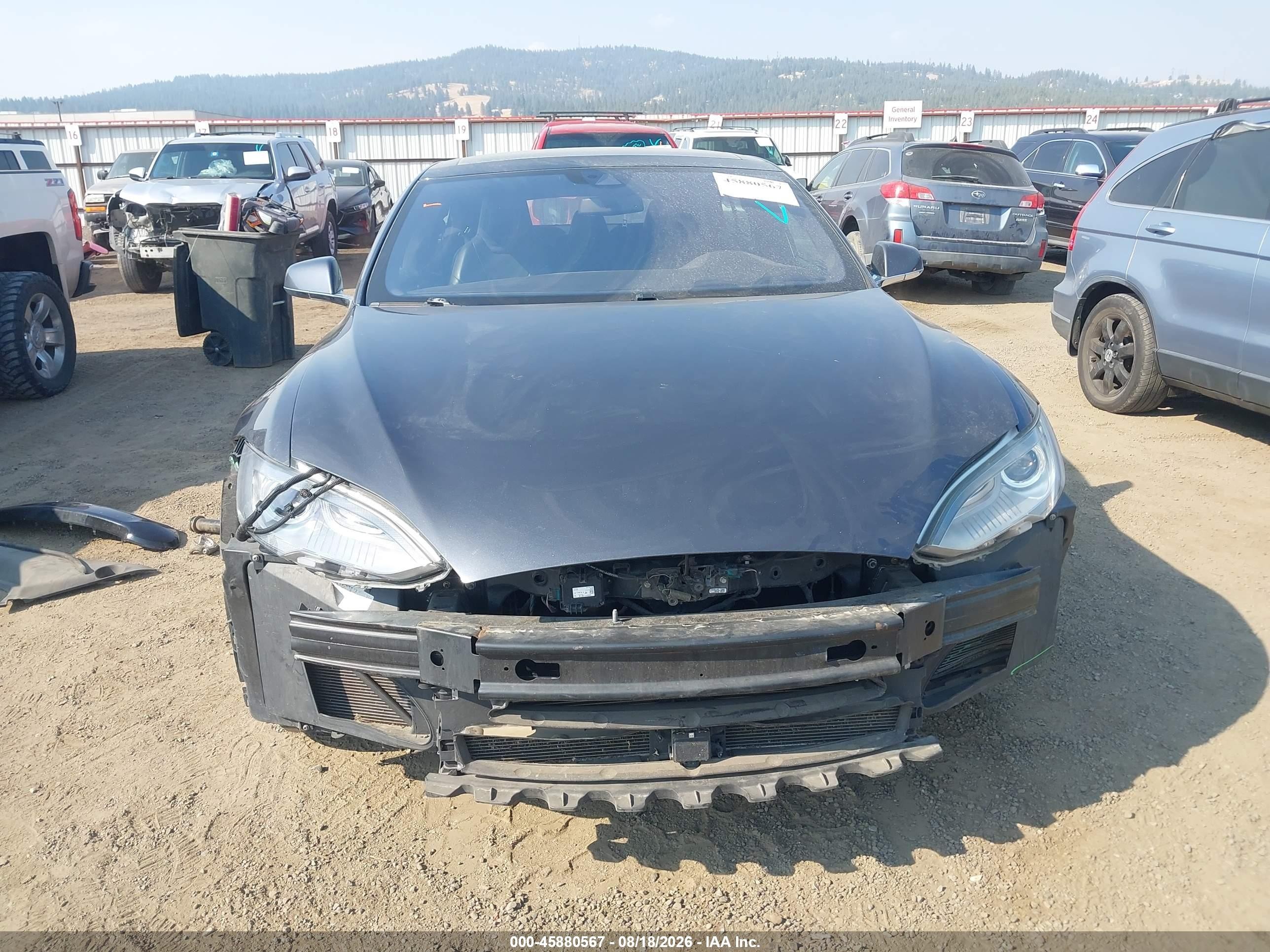 2015 Tesla Model S 70d/85d/p85d Gray vin: 5YJSA1E21FF118669