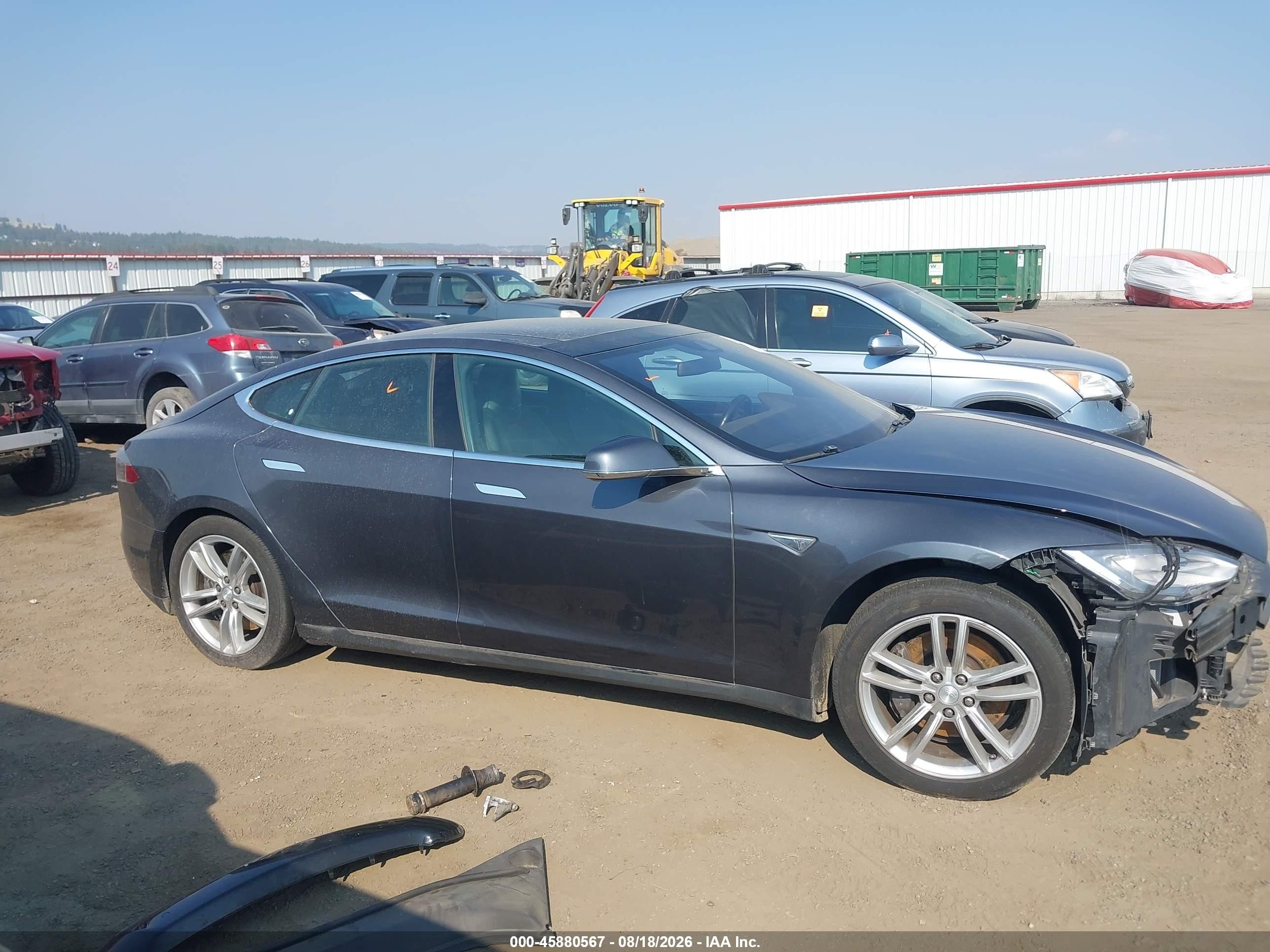 2015 Tesla Model S 70d/85d/p85d Gray vin: 5YJSA1E21FF118669
