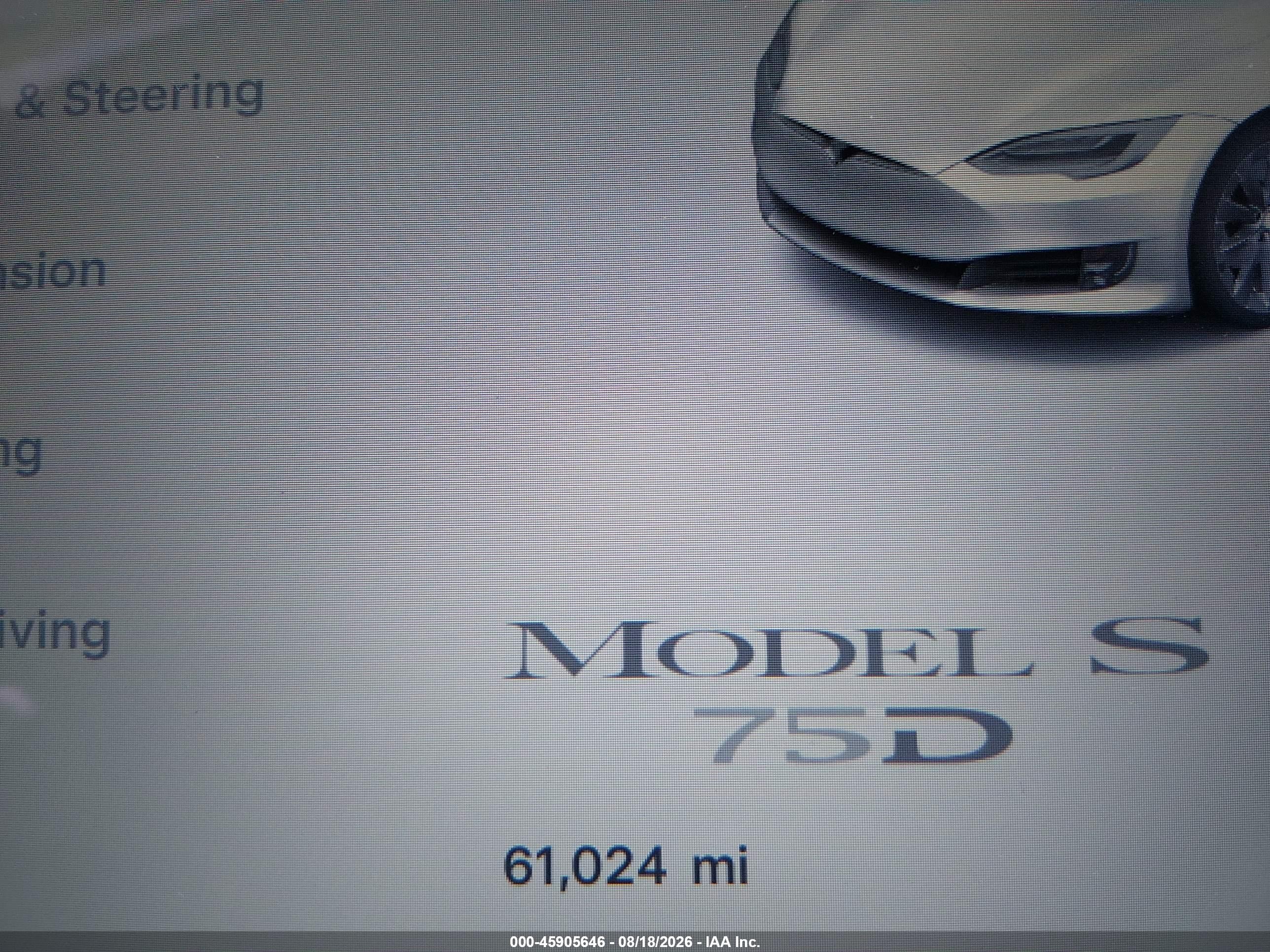 2018 Tesla Model S   White vin: 5YJSA1E24JF264363