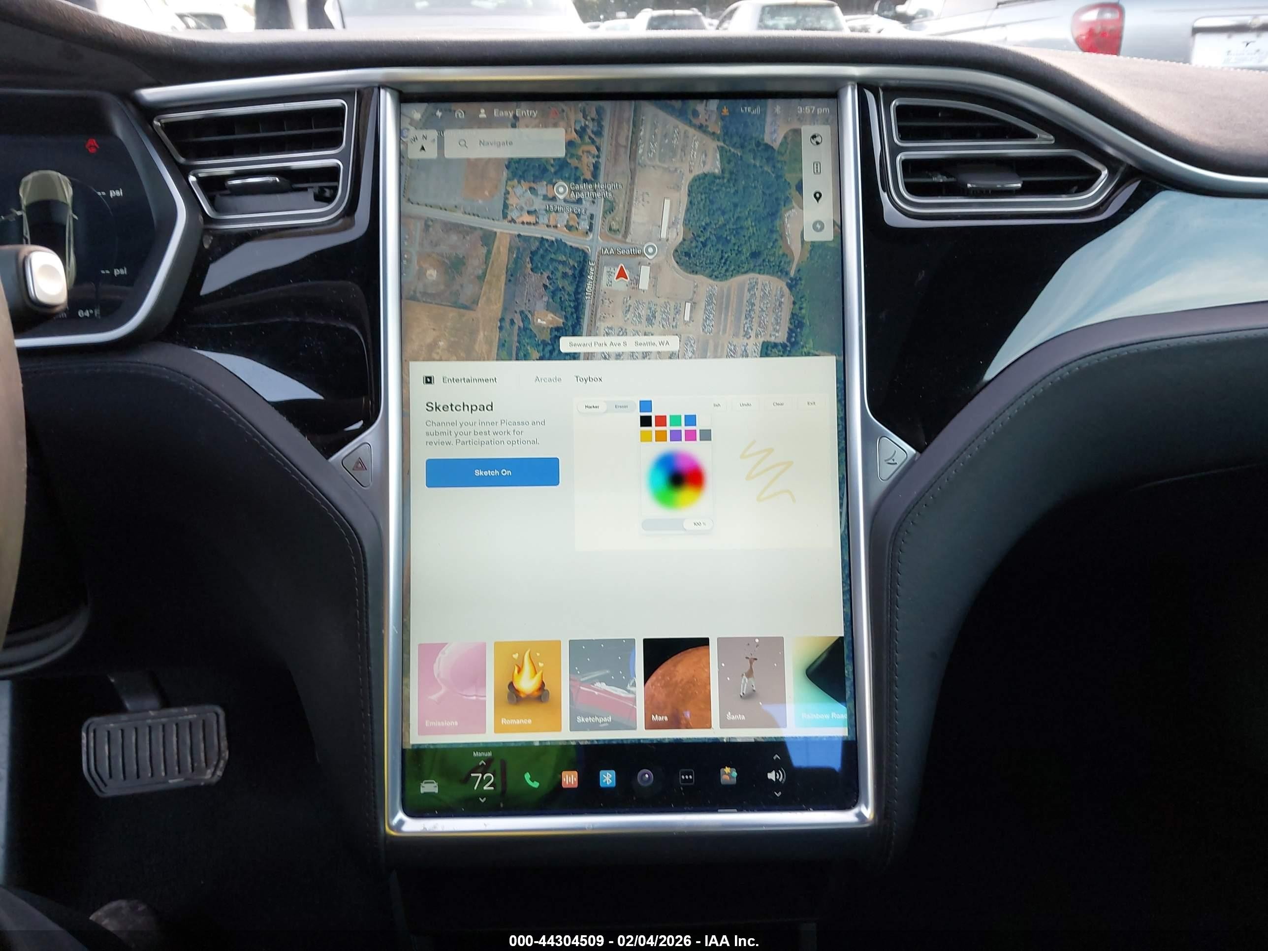 2015 Tesla Model S 70d/85d/p85d Gray vin: 5YJSA1E25FF101793