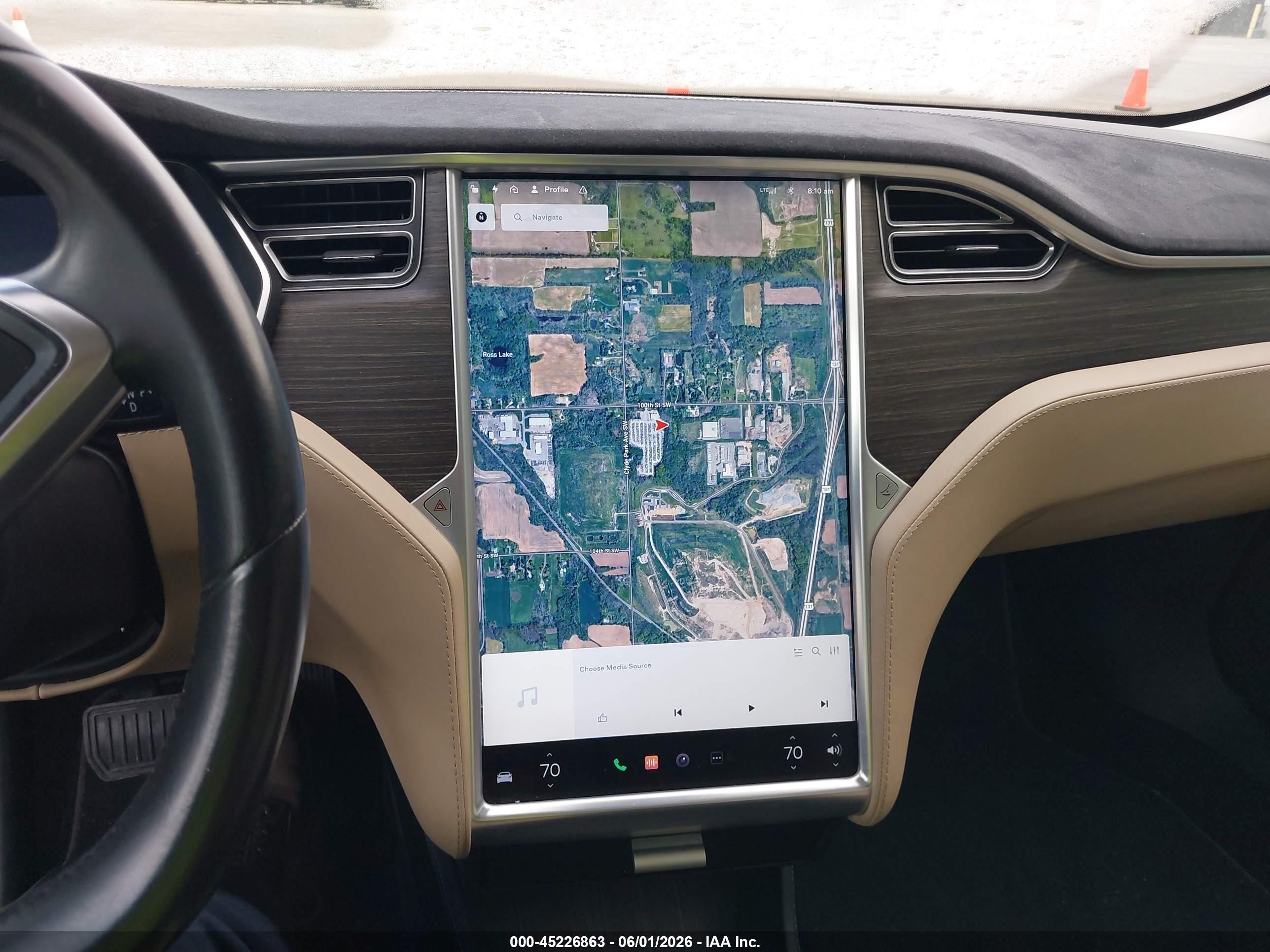 2015 Tesla Model S 70d/85d/p85d Brown vin: 5YJSA1E26FF119607