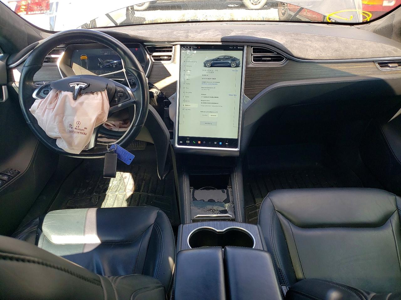 2015 Tesla Model S Gray vin: 5YJSA1E27FF104839