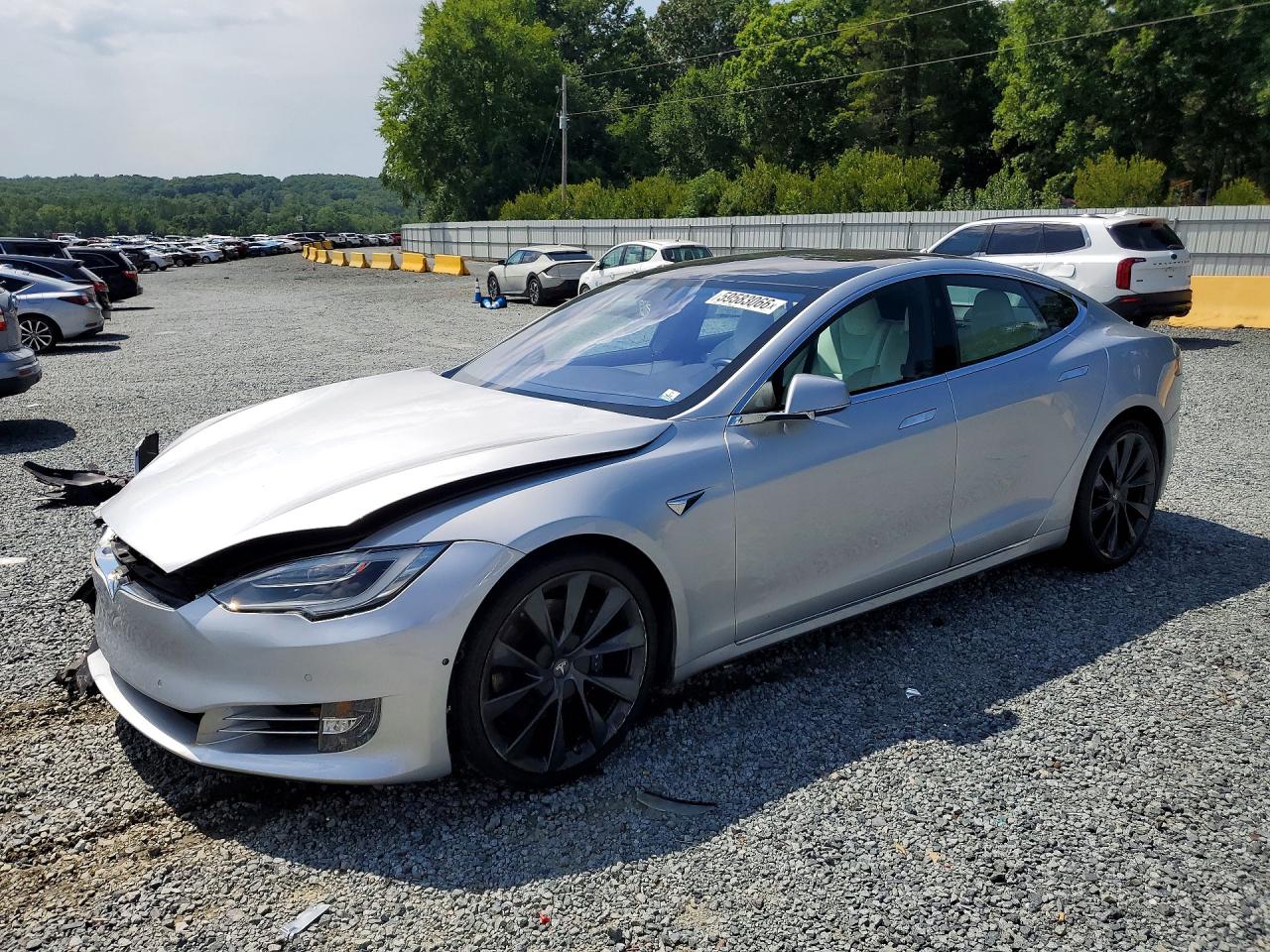 2018 Tesla Model S Silver vin: 5YJSA1E28JF244374