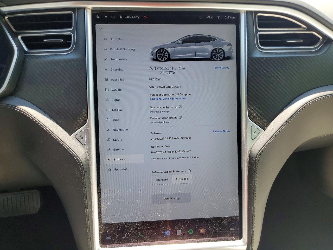 2018 Tesla Model S Silver vin: 5YJSA1E28JF244374
