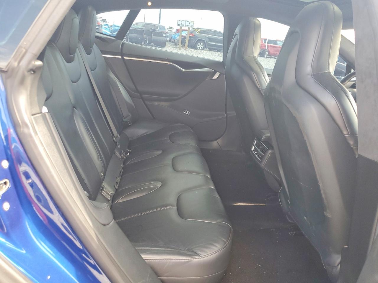2015 Tesla Model S Blue vin: 5YJSA1E2XFF105337