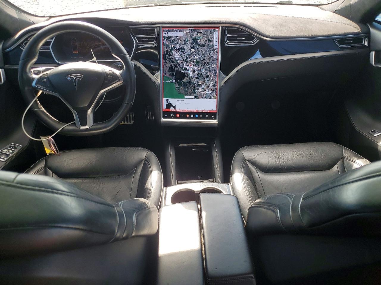 2015 Tesla Model S Blue vin: 5YJSA1E2XFF105337