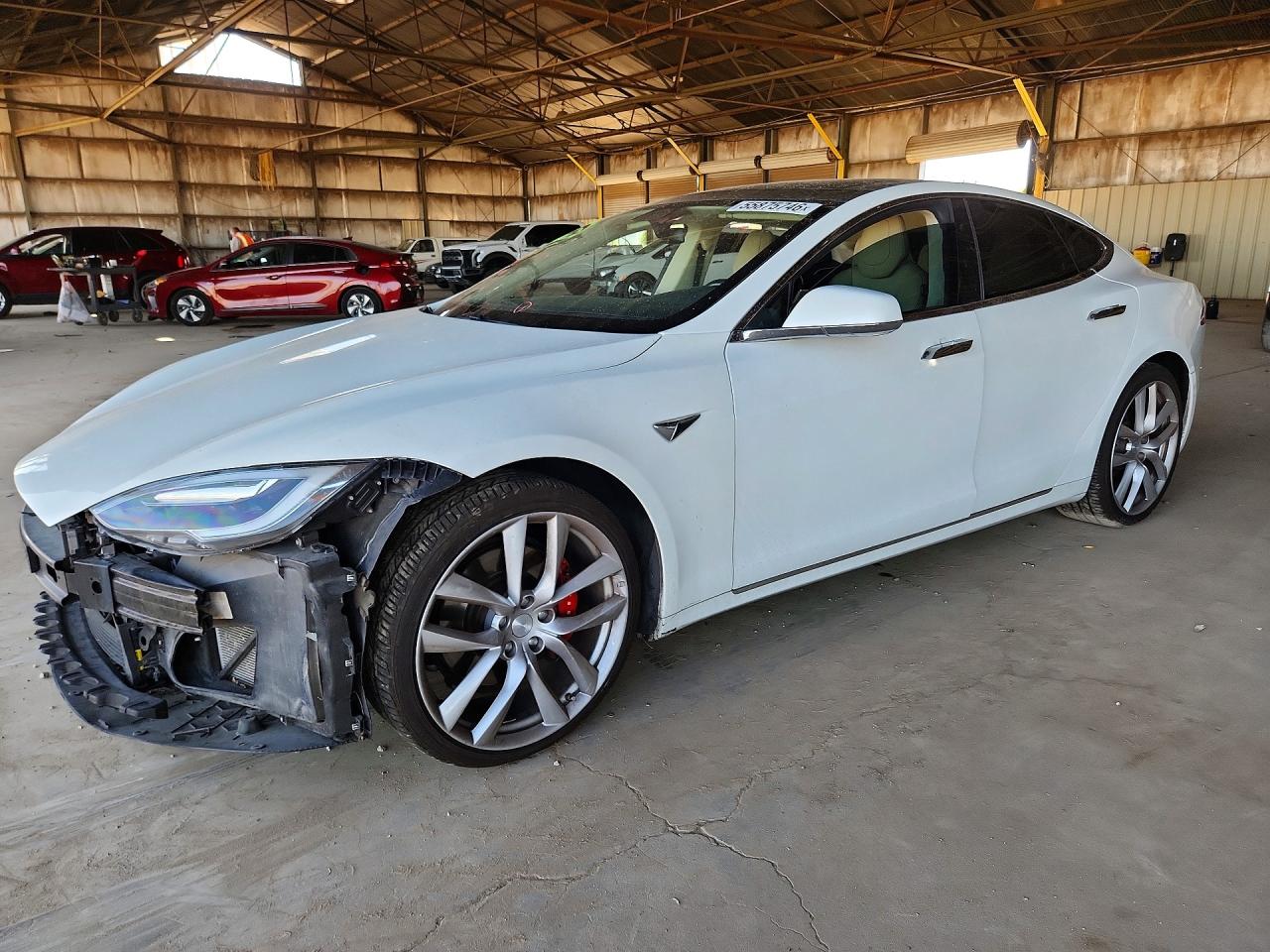 2016 Tesla Model S White vin: 5YJSA1E41GF169995