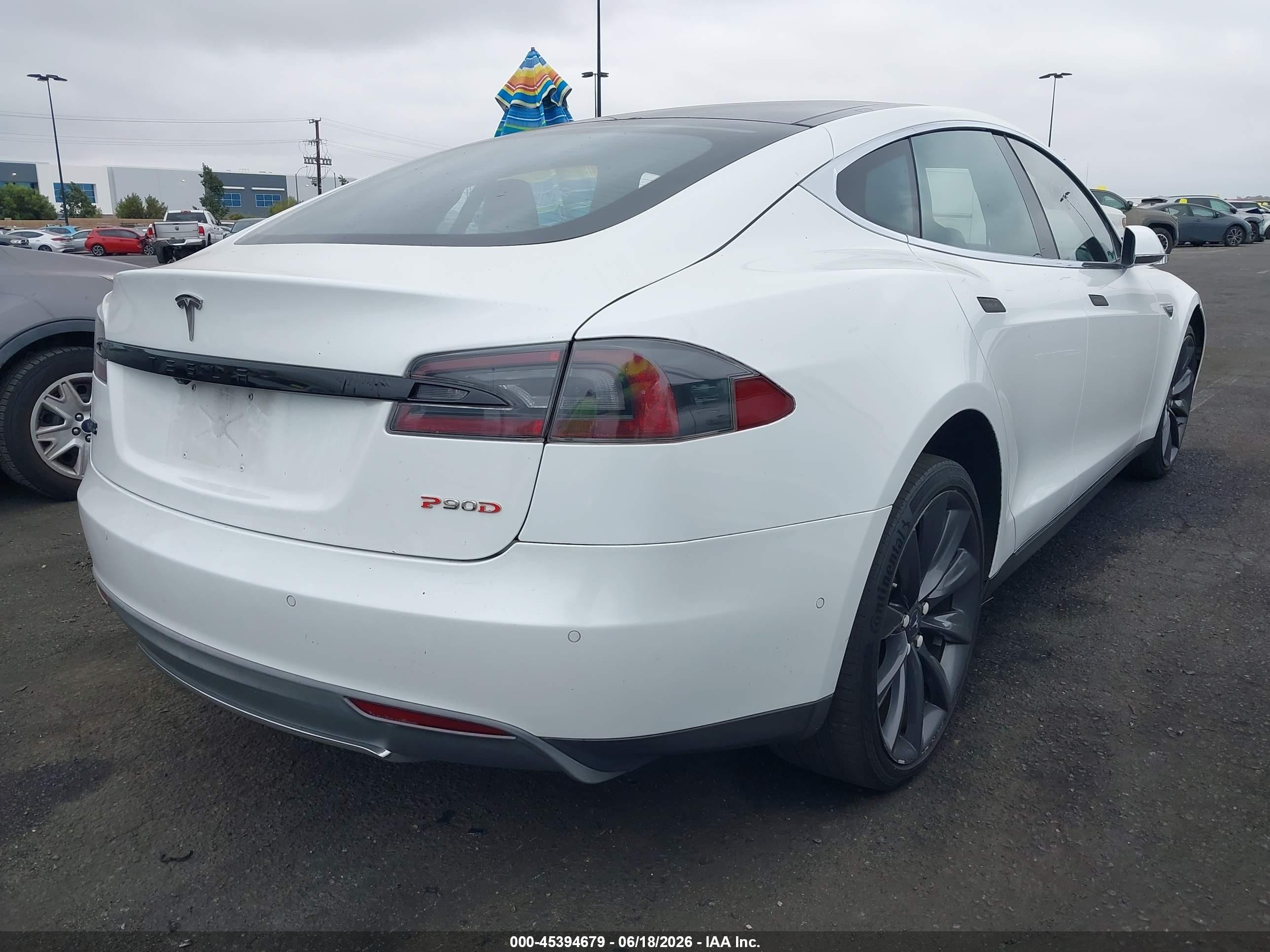 2015 Tesla Model S 85d/p85d White vin: 5YJSA1E42FF120299