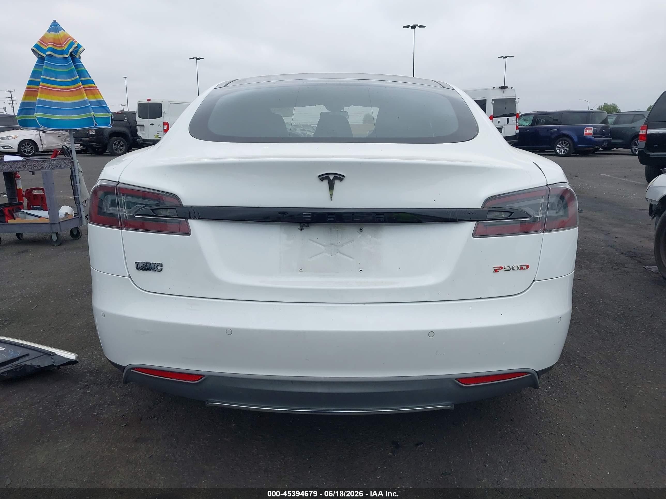 2015 Tesla Model S 85d/p85d White vin: 5YJSA1E42FF120299