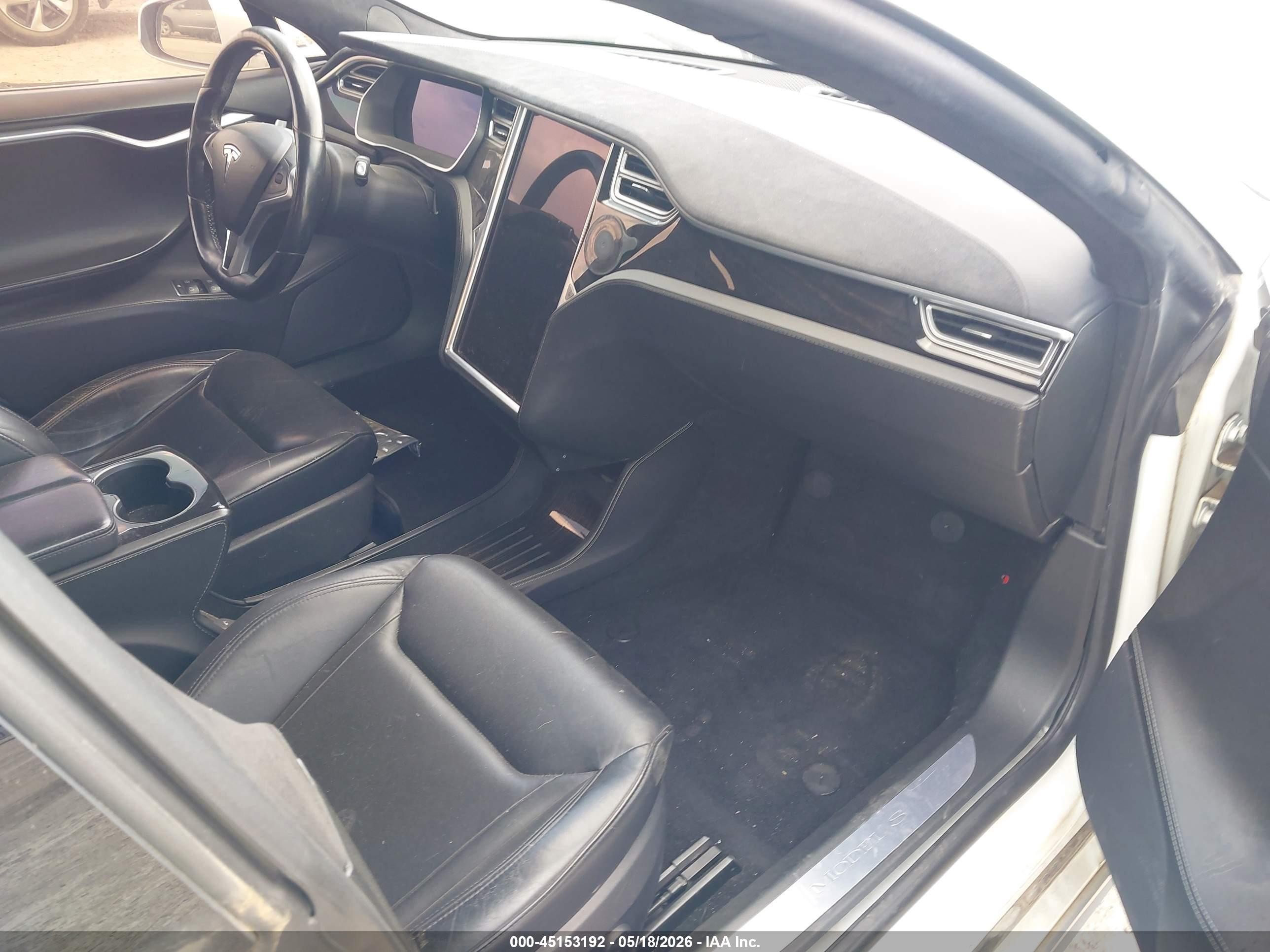 2015 Tesla Model S 85d/p85d White vin: 5YJSA1E43FF109523