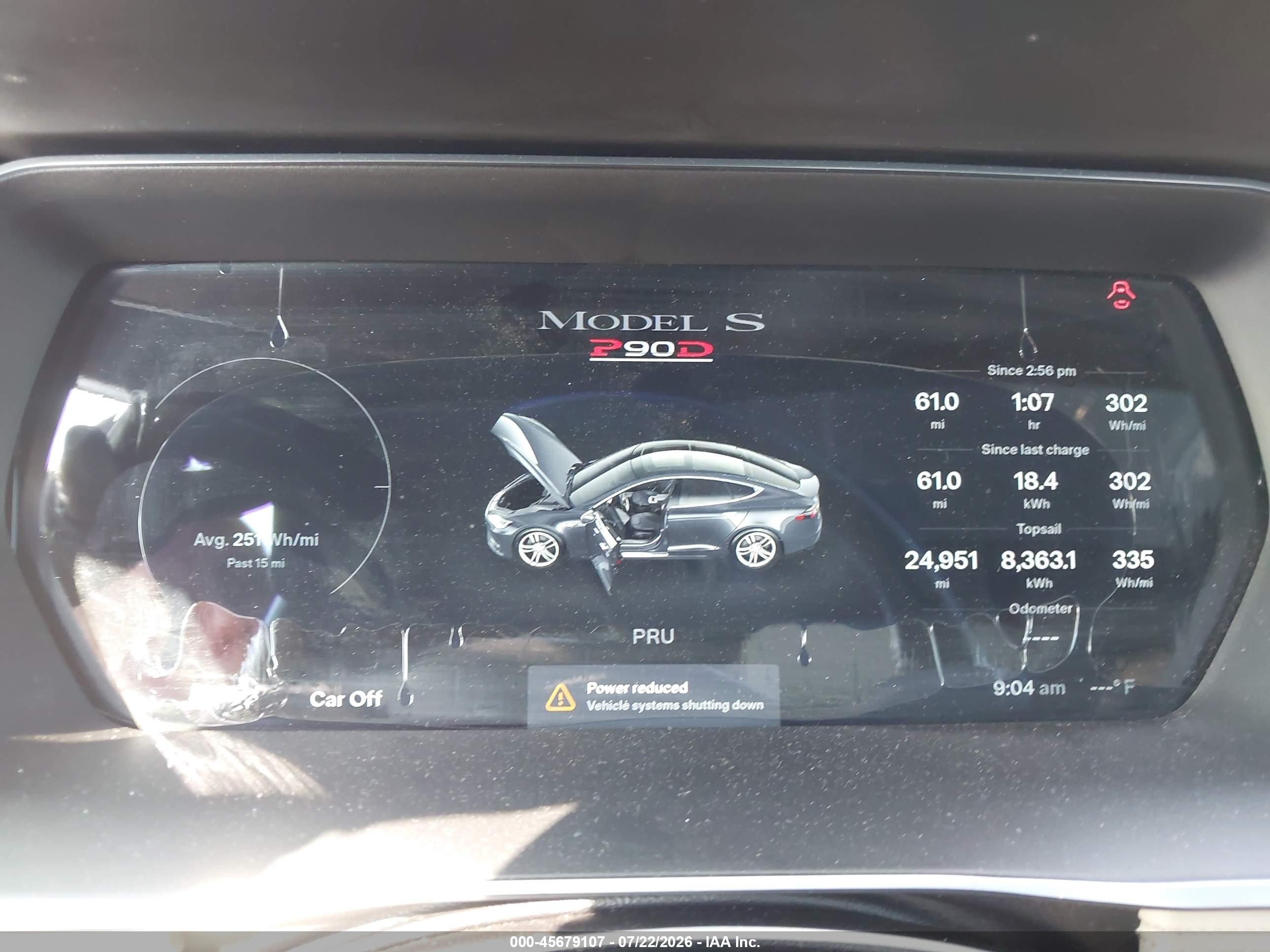 2015 Tesla Model S 85d/p85d Серый vin: 5YJSA1E47FF110674