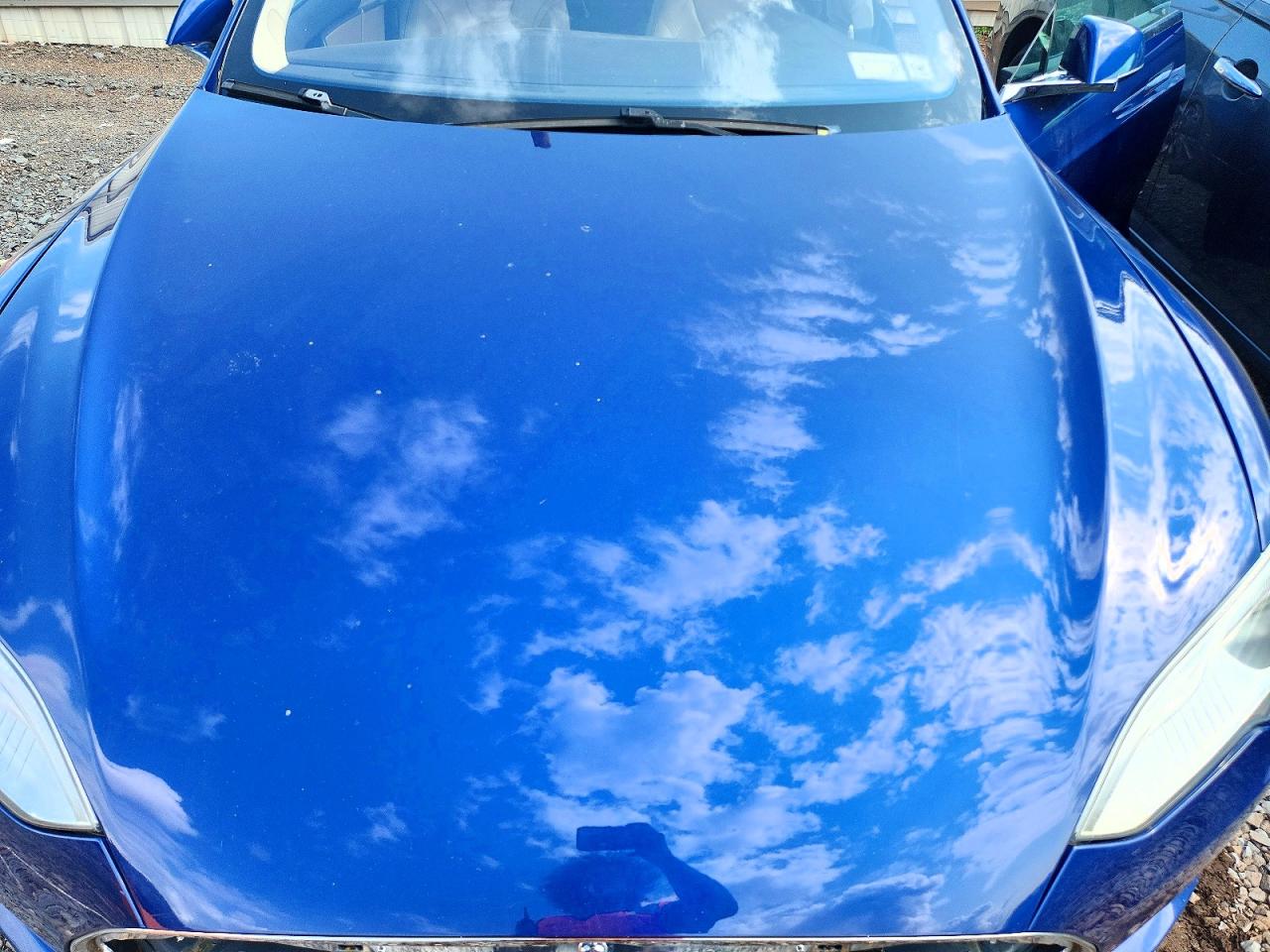 2015 Tesla Model S Blue vin: 5YJSA1E47FF114353