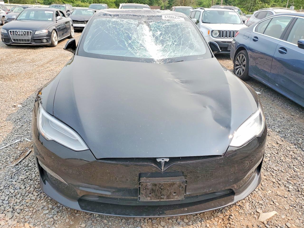 2021 Tesla Model S Black vin: 5YJSA1E61MF449753