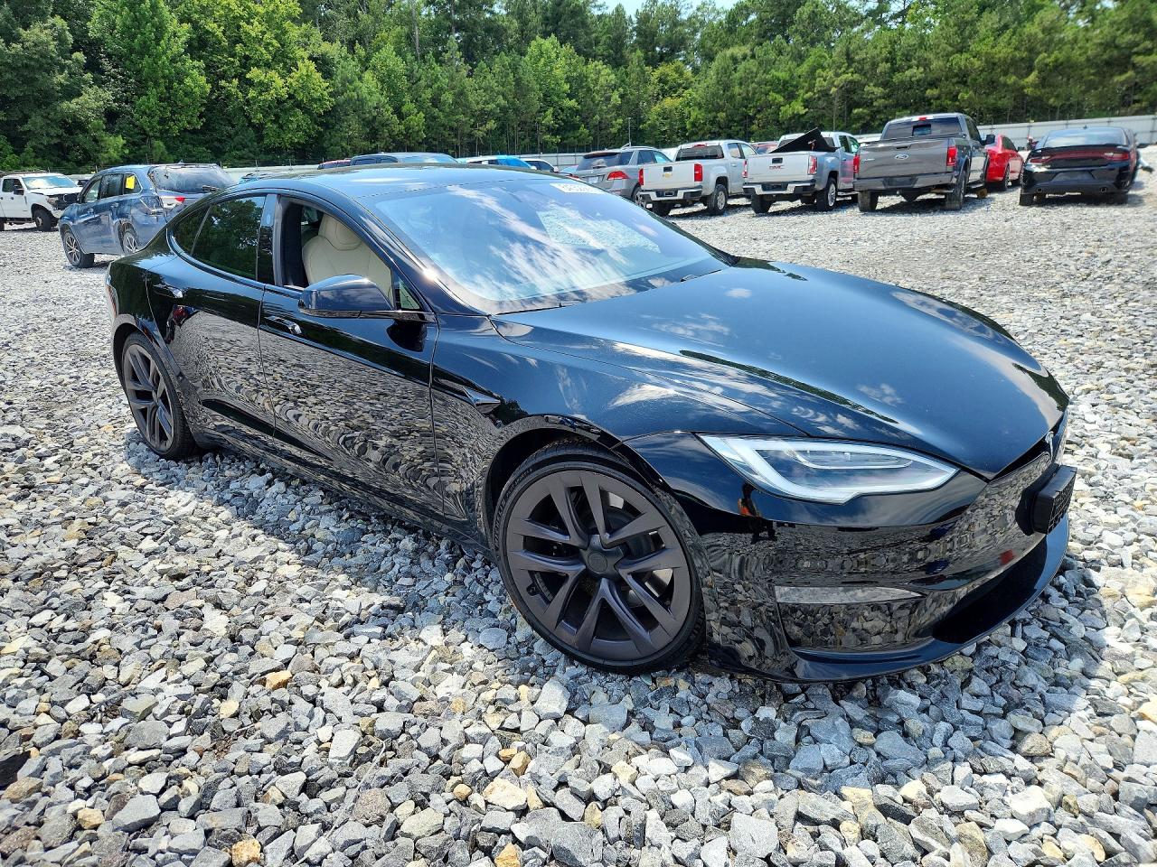 2021 Tesla Model S Черный vin: 5YJSAE69MF442940
