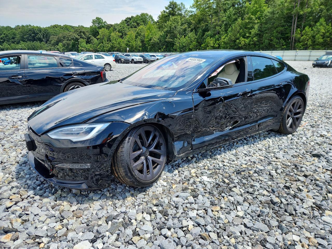 2021 Tesla Model S Черный vin: 5YJSAE69MF442940