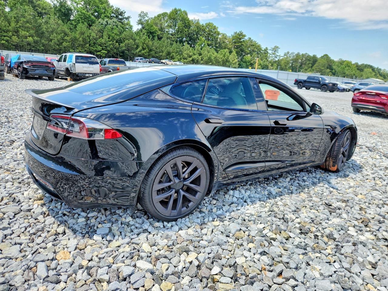 2021 Tesla Model S Черный vin: 5YJSAE69MF442940