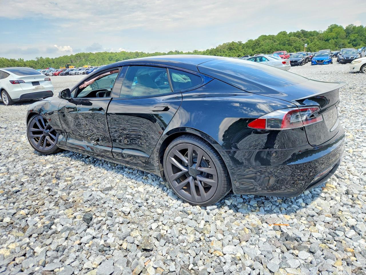 2021 Tesla Model S Черный vin: 5YJSAE69MF442940