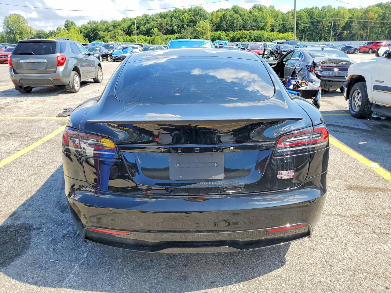 2023 Tesla Model S Black vin: 5YJSA1E6XPF522008