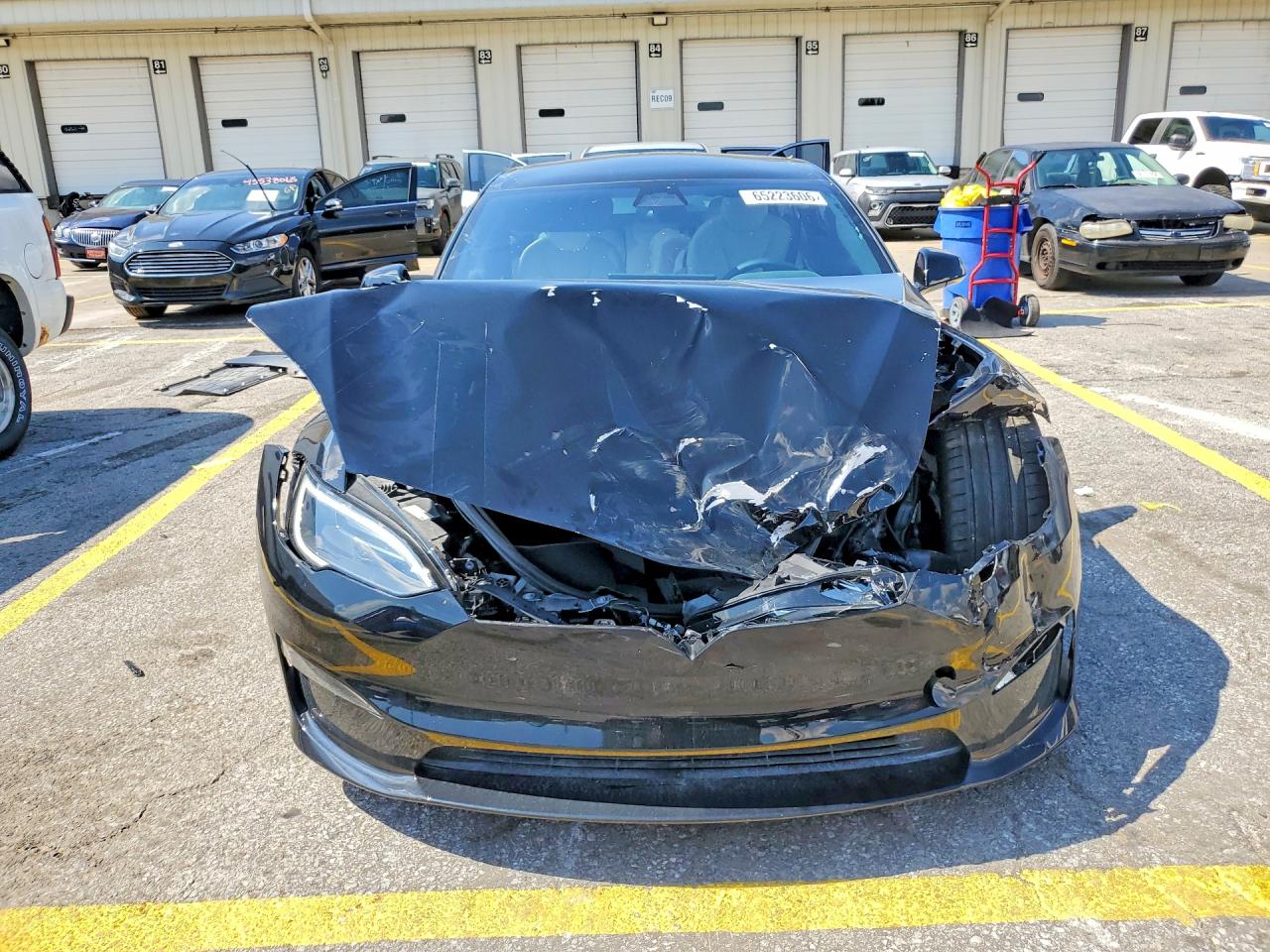 2023 Tesla Model S Black vin: 5YJSA1E6XPF522008