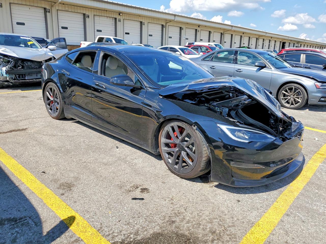 2023 Tesla Model S Black vin: 5YJSA1E6XPF522008