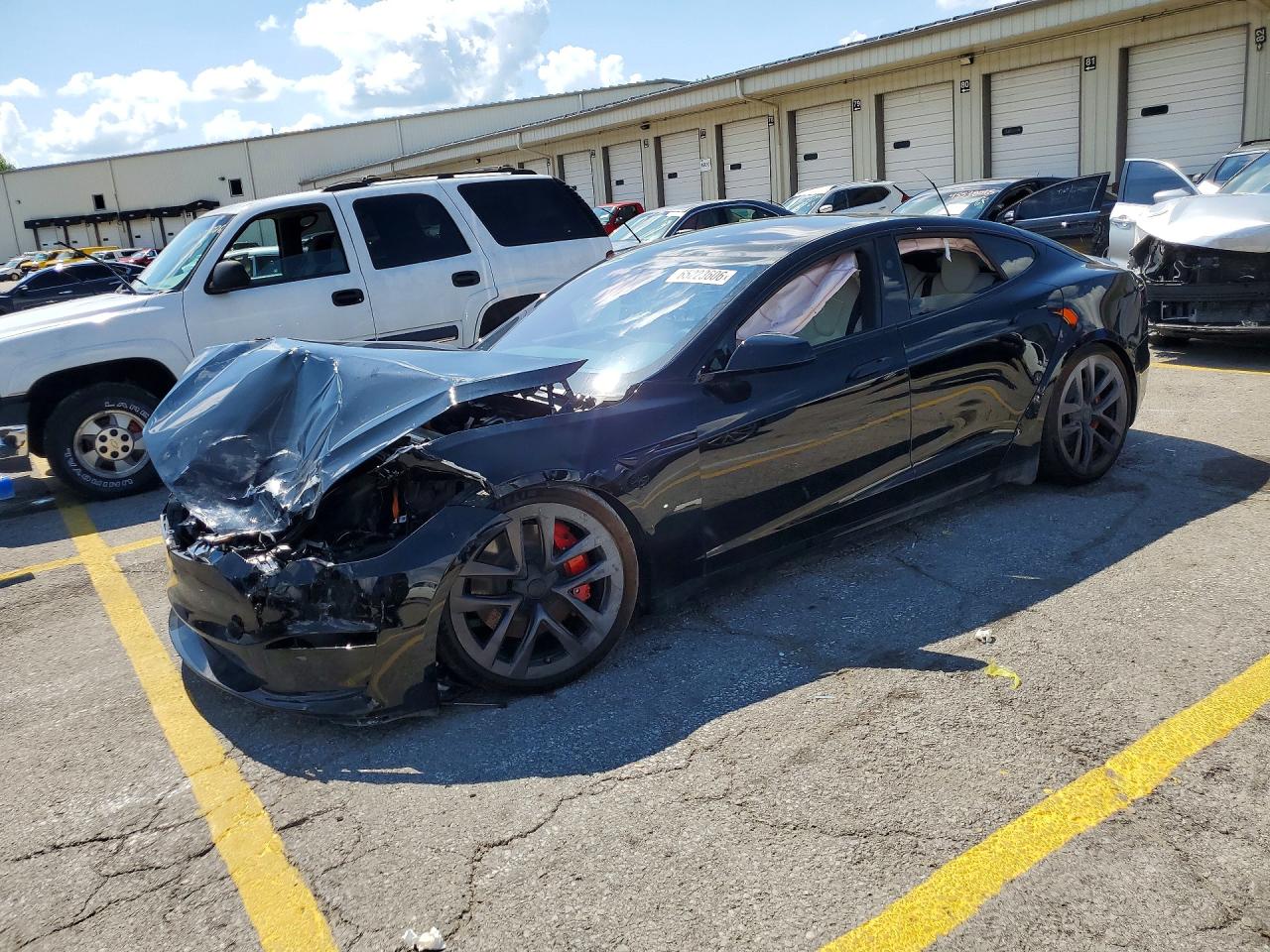 2023 Tesla Model S Black vin: 5YJSA1E6XPF522008