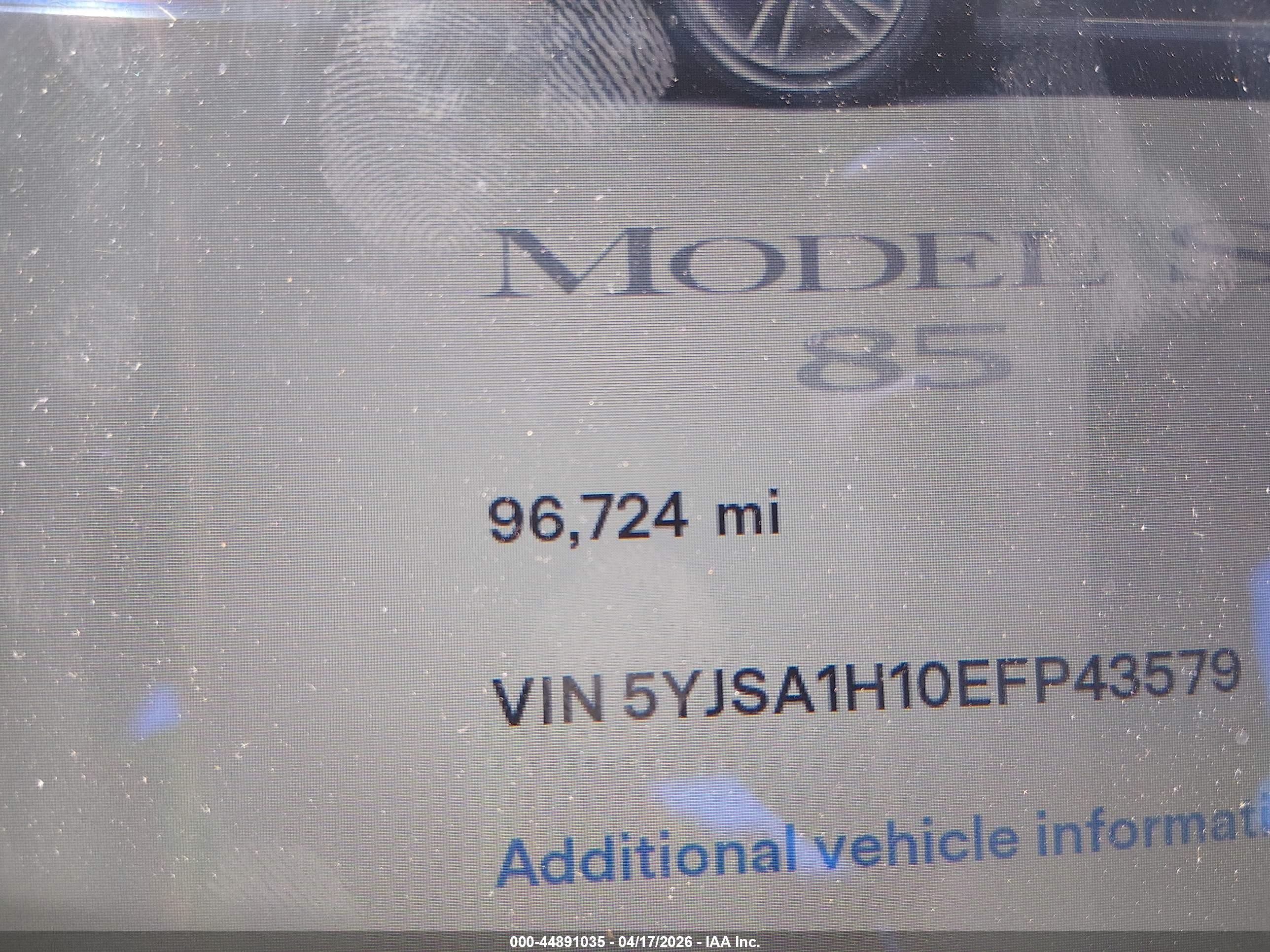2014 Tesla Model S P85 Синий vin: 5YJSA1H10EFP43579