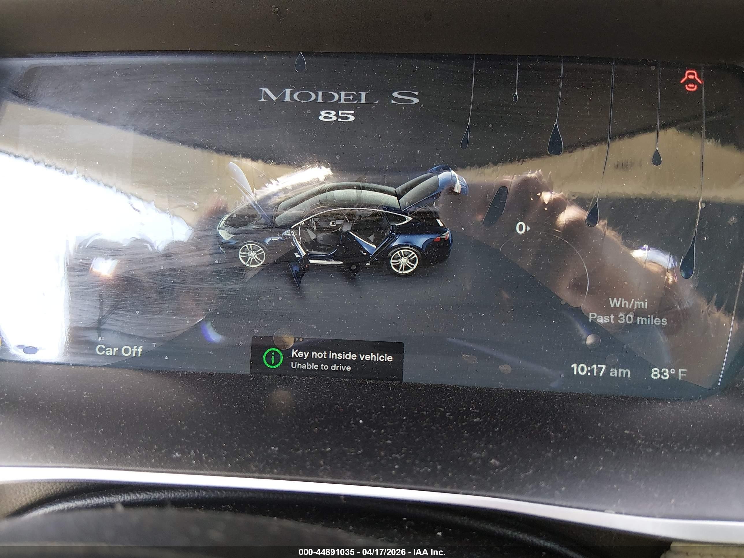 2014 Tesla Model S P85 Синий vin: 5YJSA1H10EFP43579