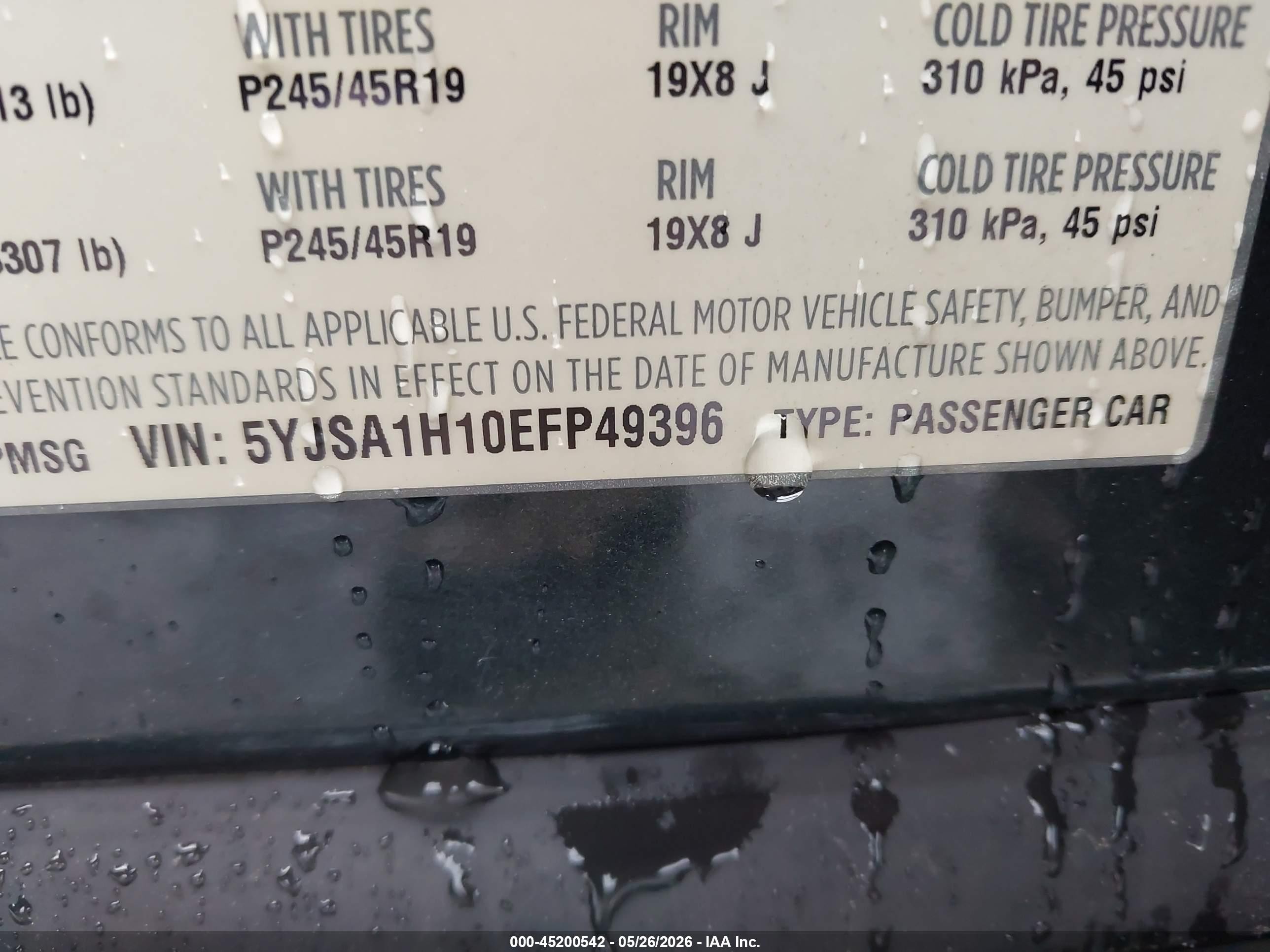 2014 Tesla Model S P85 Черный vin: 5YJSA1H10EFP49396