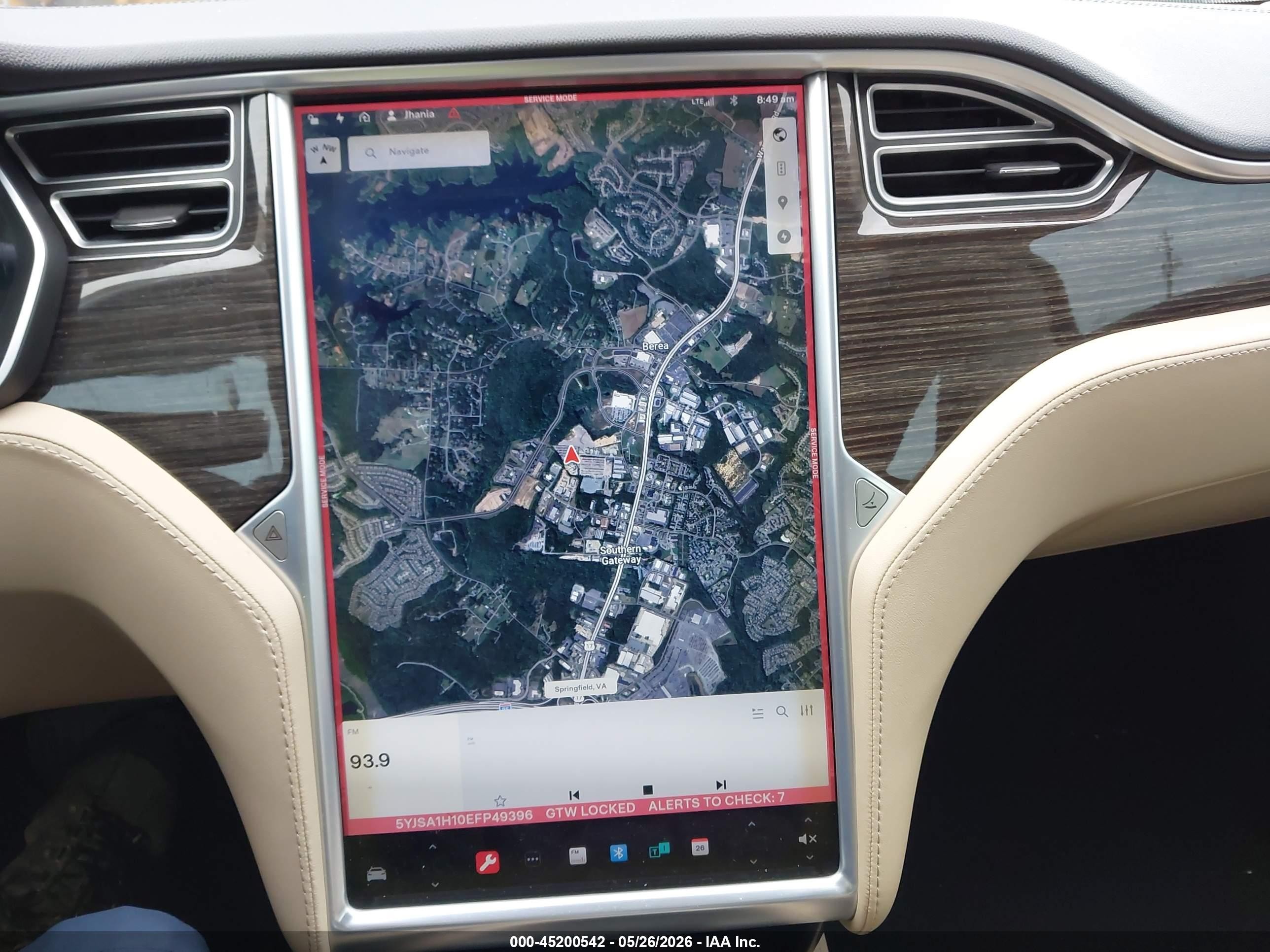 2014 Tesla Model S P85 Черный vin: 5YJSA1H10EFP49396