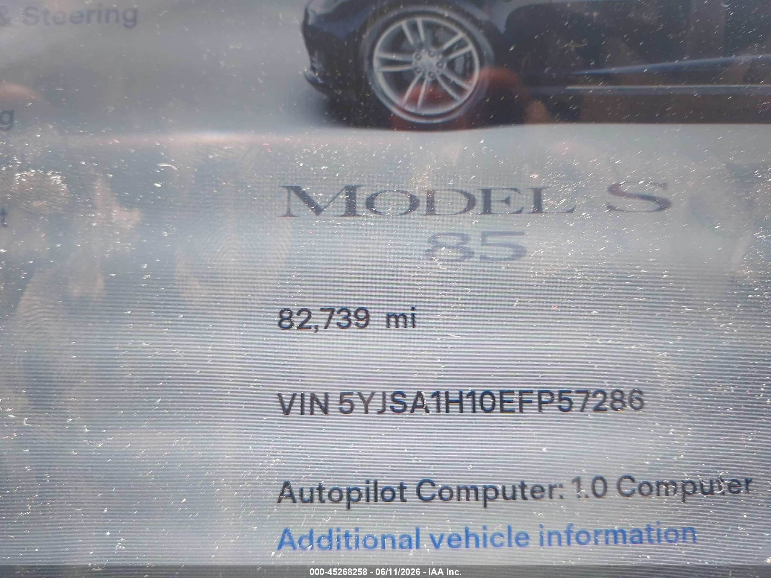 2014 Tesla Model S P85 Blue vin: 5YJSA1H10EFP57286